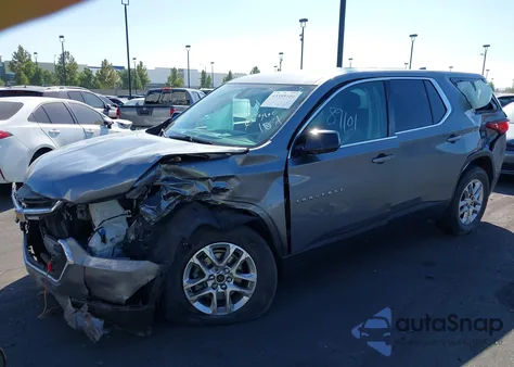 2021 Chevrolet Traverse Fwd Ls из США, поврежденный, VIN 1GNERFKW6MJ109862